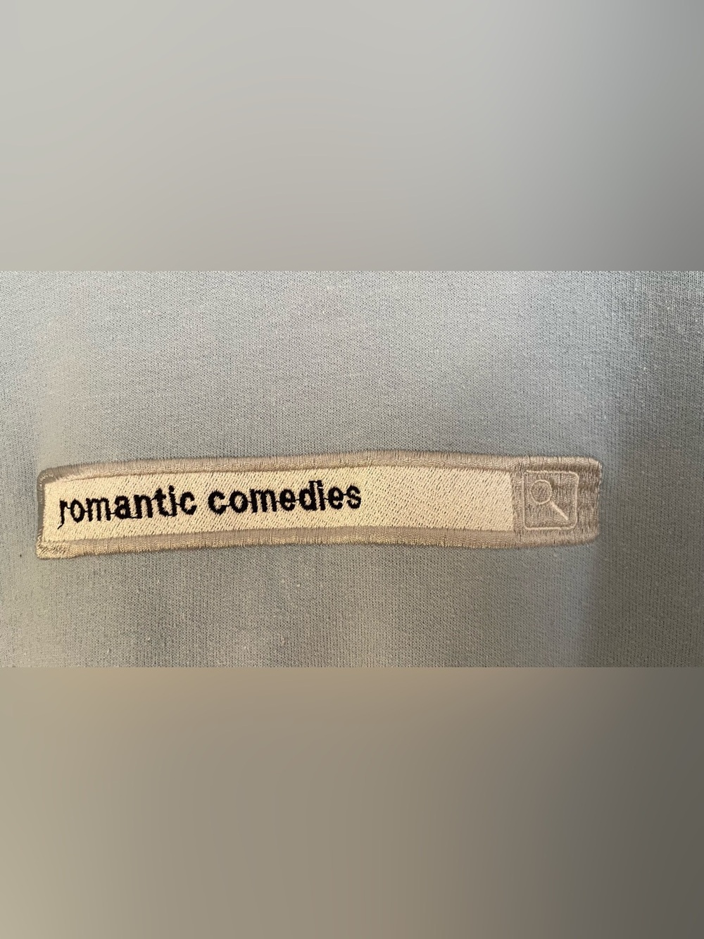 Oversized Embroidered Baby Blue Crewneck - Picture 3 of 6
